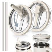 40 oz Tumbler Lid for , 2 Pack Tumbler Filp Straw Lid Replacement, Spill Proof Splash Resistant Tumbler Cover