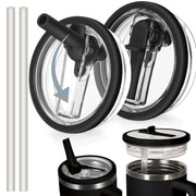 40 oz Tumbler Lid for , 2 Pack Tumbler Filp Straw Lid Replacement, Spill Proof Splash Resistant Tumbler Cover