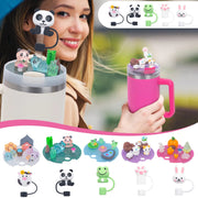 Accessories Charms Set Compatible With Stanley Tumbler 30oz/40oz, Stanley Cup Lid Accessories Charms & Silicone Straw Cover Cap