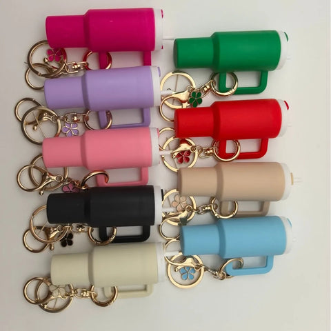 New Mini Stanley Stanley Red Black Purple Keychain Exclusive Charm Excellent Accessories Lipstick Cup Pendant