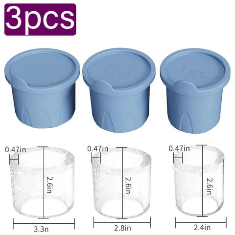 Ice Cube Tray Mold for Tumbler Stanley Cup Silicone Cylinder Ice Cube Maker Mold with Lid For 20oz 30oz 40oz kitchen tool access