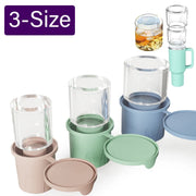 Ice Cube Tray Mold for Tumbler Stanley Cup Silicone Cylinder Ice Cube Maker Mold with Lid For 20oz 30oz 40oz kitchen tool access