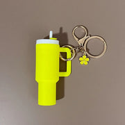 Mini Simulated Stanley Tumbler Keychain Women Girls Chapstick Holder Keyring Diy Accessories For Stanley Cup Handbag Purse Decor