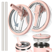 40 oz Tumbler Lid for , 2 Pack Tumbler Filp Straw Lid Replacement, Spill Proof Splash Resistant Tumbler Cover