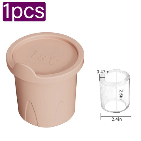 Ice Cube Tray Mold for Tumbler Stanley Cup Silicone Cylinder Ice Cube Maker Mold with Lid For 20oz 30oz 40oz kitchen tool access