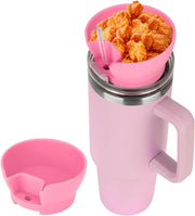 Snack Bowl for Stanley 40oz Tumbler with Handle Snack Tray With Straw Hole Stanley Tumbler Stanley Cup Snack Bowl Topper 1pcs