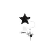 NEW Straw Cover Cap for stanley Cup Accessories Cute Stars 4PCS Toppers For Tumblers, 10mm Silicone Straw Covers for stanley