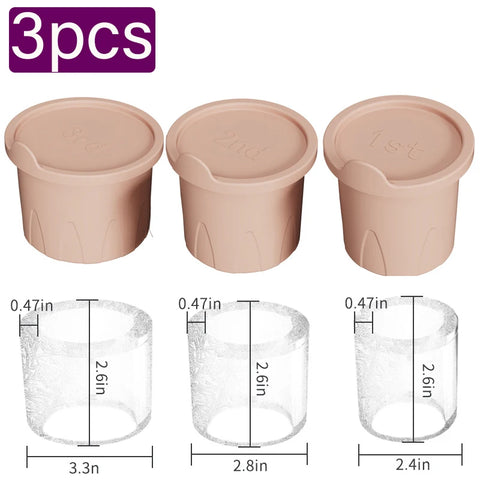 Ice Cube Tray Mold for Tumbler Stanley Cup Silicone Cylinder Ice Cube Maker Mold with Lid For 20oz 30oz 40oz kitchen tool access